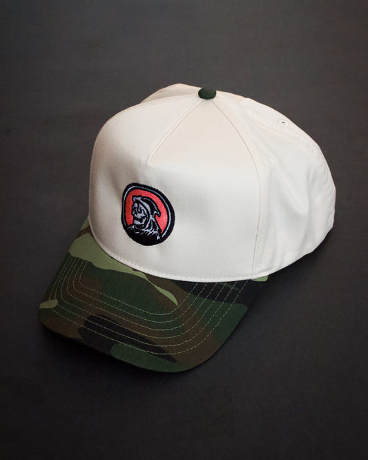 Lost 40 Badge Cream & Camo Hat